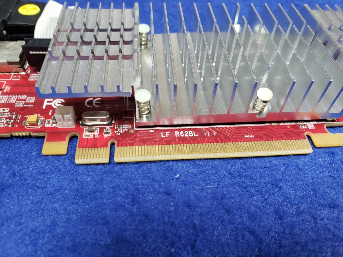 グラフィックボード　LF R62BL V1.2 Radeon 　HDMI端子付き　VGA(Dsub)　DVI ポート　動作未確認につきジャンク扱いです　まとめ取引歓迎_画像2