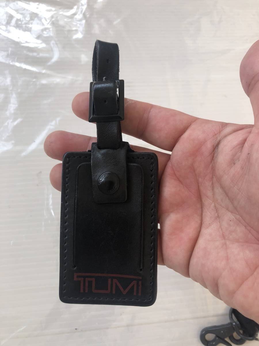 TUMI トゥミ ネーム 本革 革 タグ レザー ベルト バッグ 3way