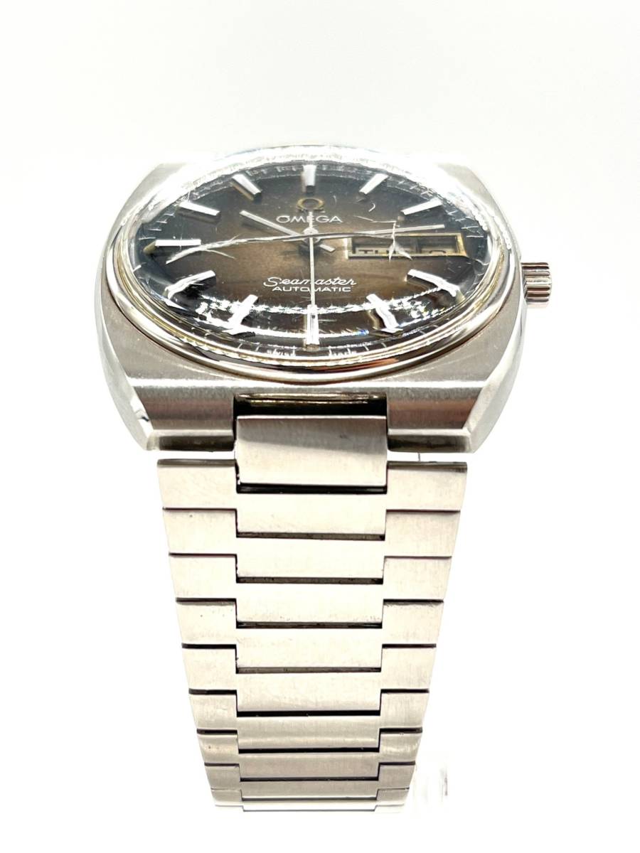 稼働品 オメガ シーマスター Seamaster デイデイト メンズ 腕時計 AT