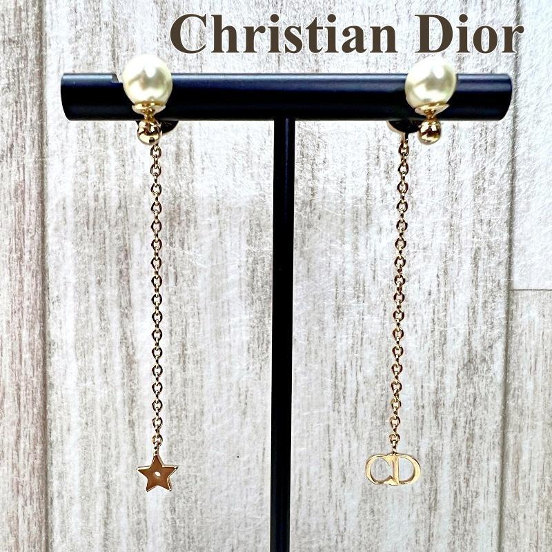 最新作の スイング ドロップチェーン ピアス Dior Christian