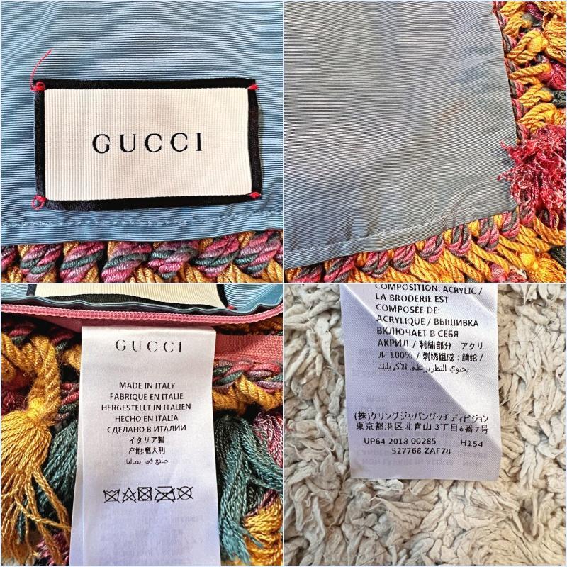 グッチ GUCCI クッションカバー タイガー エンブロイダリー レア 希少