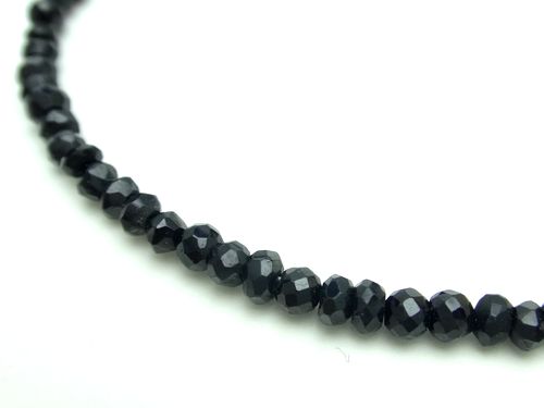 【50cm】ブラックスピネル 3.0～3.5mm ボタンカット ネックレス