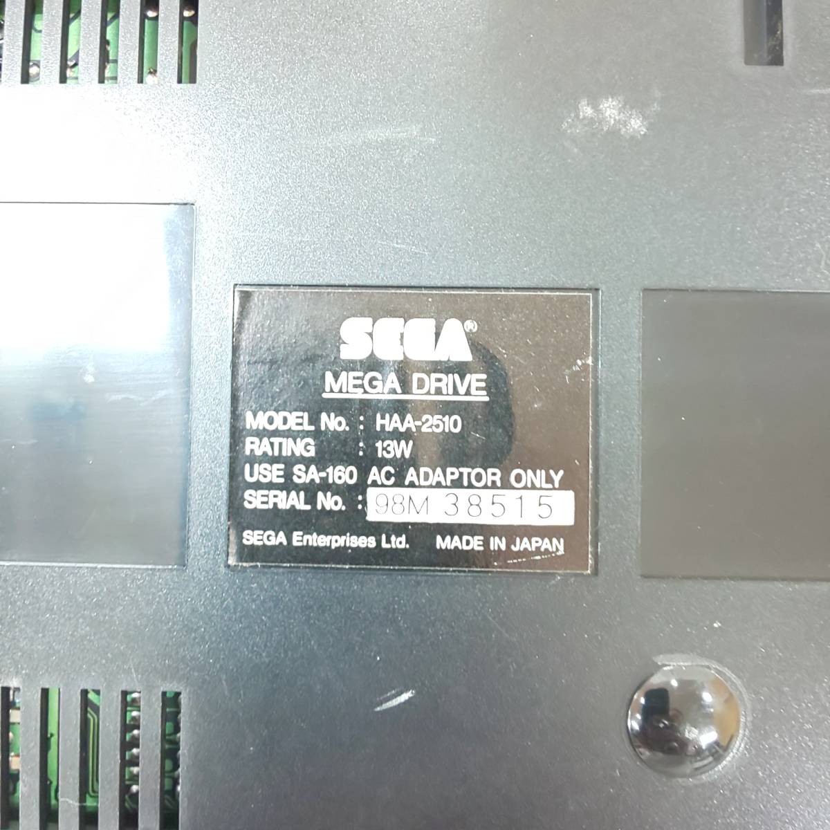 ◎セガ◎SEGA MEGA DRIVE HAA-2510 メガドライブ コントローラー 接続ケーブル 電源アダプター 即発送の画像5