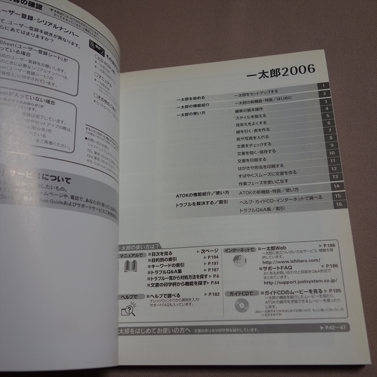 [ booklet only ] one Taro 2006 setup method new function . basic . how to use trouble Q&A compilation Just-Guide / instructions 