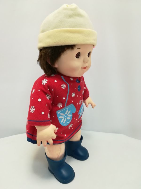 中古品★ぽぽちゃん お人形 冬季限定 女の子だもんぽぽちゃん ふわふわリボンの帽子_画像5