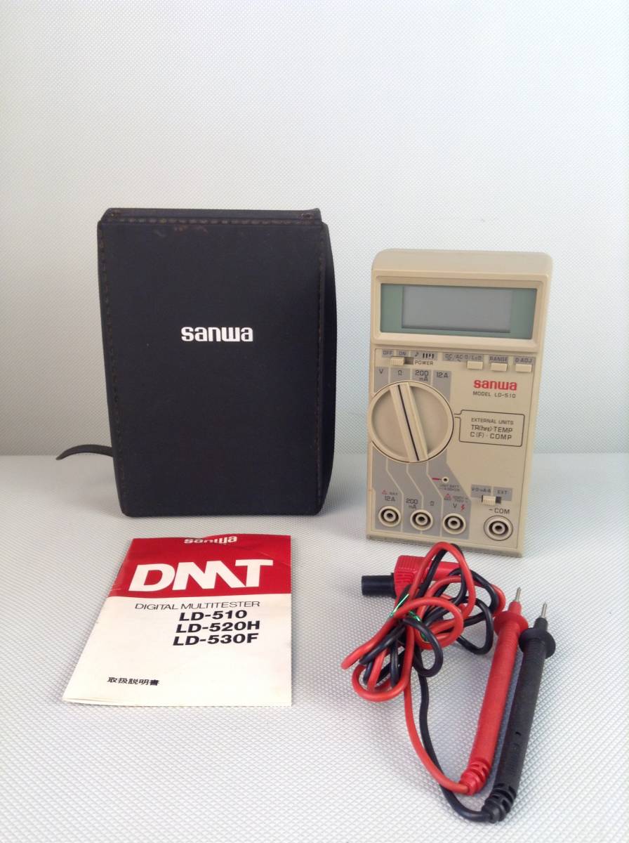 A6580○sanwa サンワ デジタルマルチテスター DMT 電気計測器 LD-510_画像1