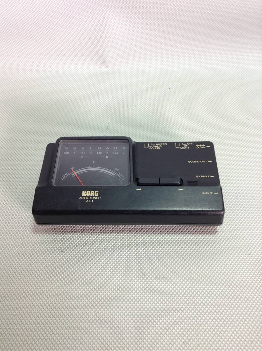 N433◎KORG コルグ AUTO TUNER　オートチューナー ギターチューナー AT-1 楽器アクセサリー　訳あり_画像1