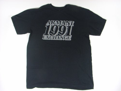 A/X Armani Exchange мужской мужской 1991 Logo футболка S( черный )