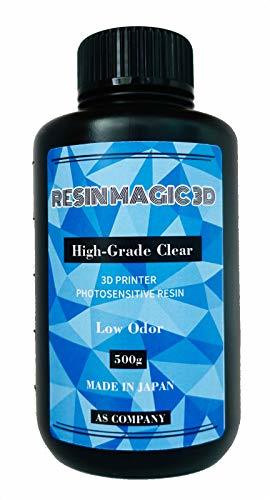 RESIN MAGIC 3D High-Grade Clear 500g 日本製 低臭 光造形 3Ｄプリンター用 UVレジン 光硬化型樹脂_画像1