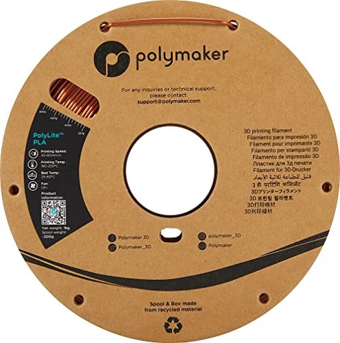 ポリメーカ(Polymaker) 3Dプリンタ―用フィラメント PolyLite PLA Silk 1.75mm径 1000g Silk Bronze_画像7