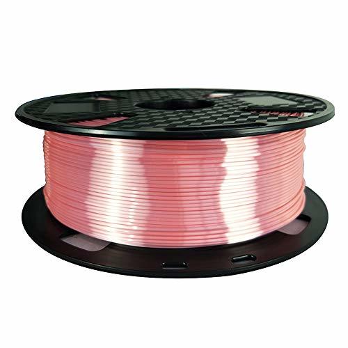 3Dプリント シルクピンク PLA フィラメント 1.75mm 1KG CC3D シャイン シルキーシャイニーメタリックメタル ローズゴールド_画像2