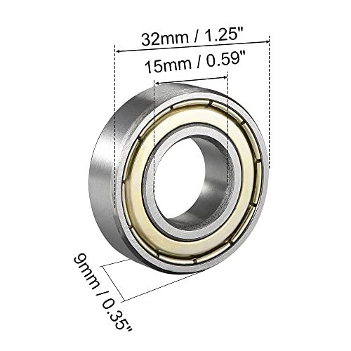 ベアリング 深溝玉軸受 6002ZZ ホイールベアリング トランスミッションベアリング ベアリング 15mmx32mmx9mm_画像5