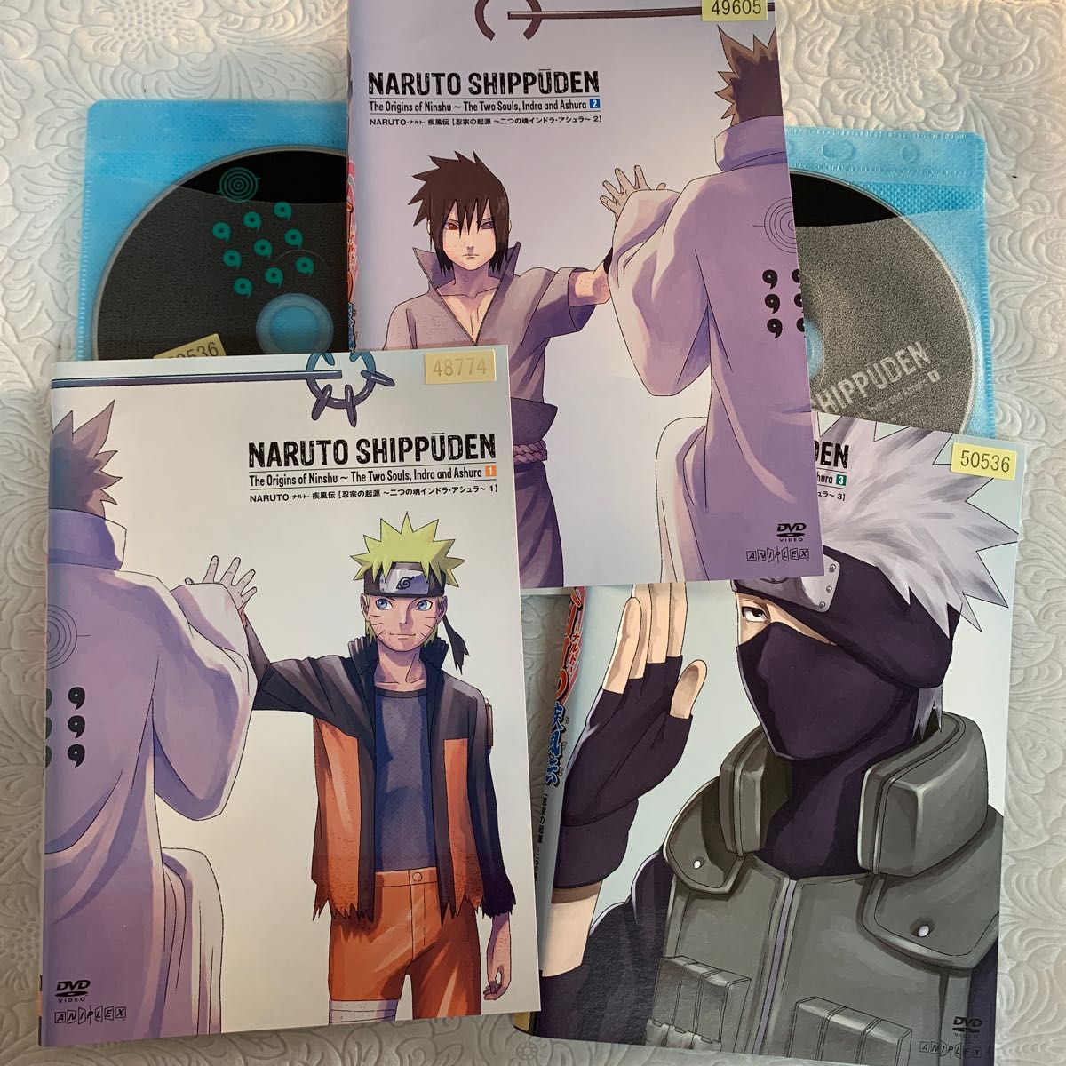 NARUTO ナルト 疾風伝 忍宗の起源 二つの魂インドラ・アシュラ 全3巻 DVD