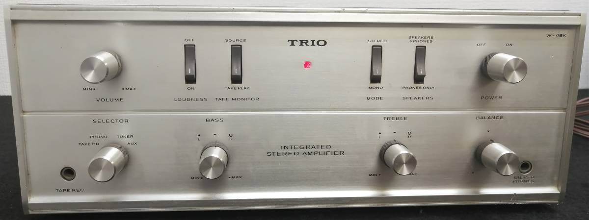 X30 TRIO 真空管プリメインアンプ W-46K / トリオ INTEGRATED STEREO