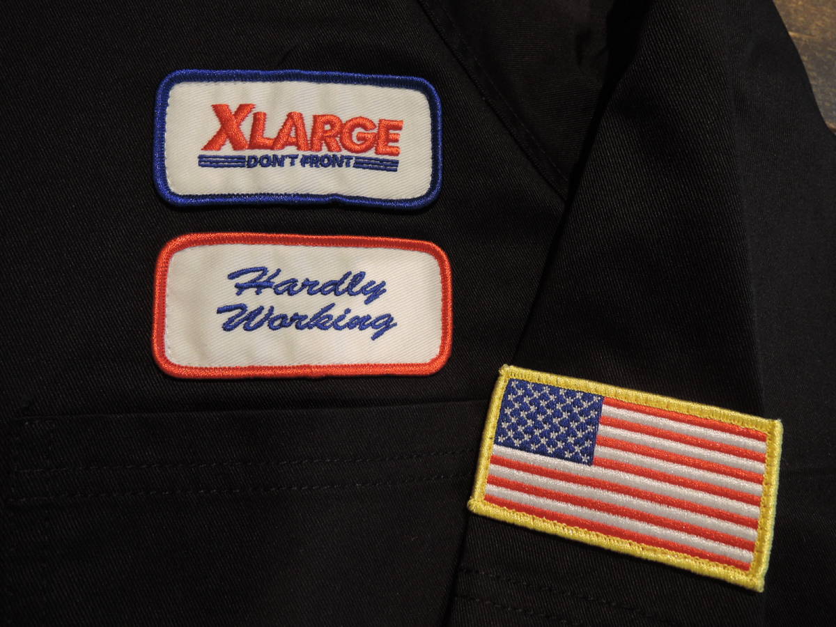 X-LARGE XLARGE エクストララージ LOGO PATCH S/S WORK SHIRT ワークシャツ ブラック Lサイズ 最新商品 送料￥230～ 値下げしました！_画像5