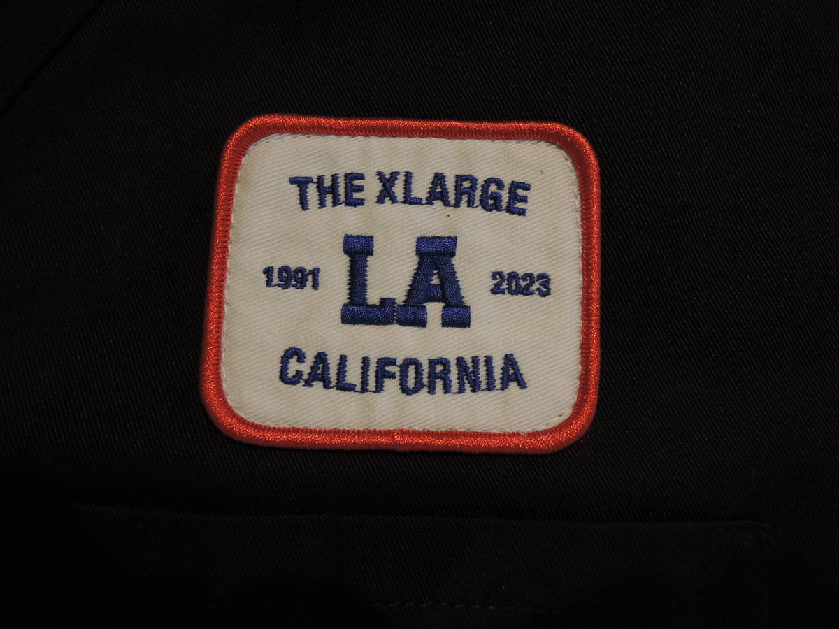 X-LARGE XLARGE エクストララージ LOGO PATCH S/S WORK SHIRT ワークシャツ ブラック Lサイズ 最新商品 送料￥230～ 値下げしました！_画像7
