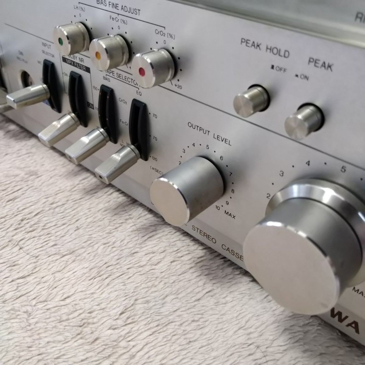 動作品】AIWA カセットデッキ カセットレコーダー AD-7700