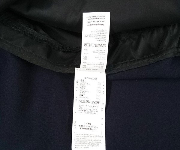 sacai 22-02739M グリーン サイズ3 ZIP サカイ | testes.metalesp.com.br