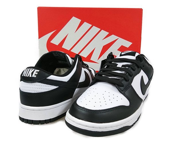 NIKE ナイキ 品番DD1391-100 NIKE DUNK LOW RETRO ダンク シューズ パンダ スニーカー 白×黒 US10.5＝28.5cm 正規品 / 30239_画像1