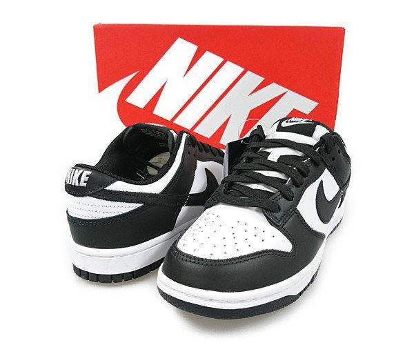 NIKE ナイキ 品番 DD1391-100 NIKE DUNK LOW RETRO ダンク シューズ パンダ 黒×白 サイズUS8.5=26.5cm 正規品 / 30054