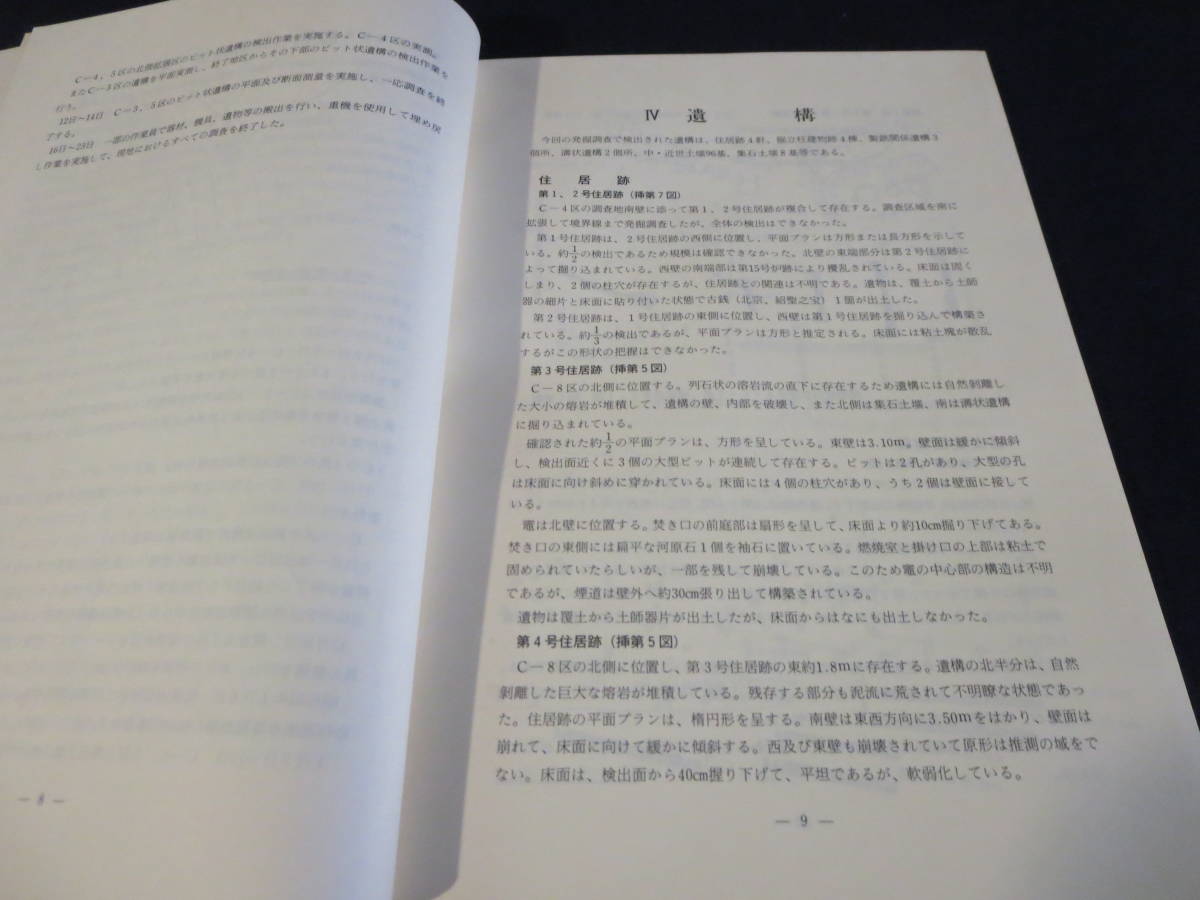 資料　県道富士川身延線改良工事に伴う　中野沖田遺跡発掘調査既報　１９８８年３月_画像4