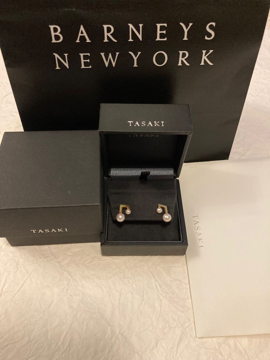 証明書付き タサキ TASAKI バランス ノート ピアス イエロー 証明書付き タサキ TASAKI バランス ノート ピアス イエロー