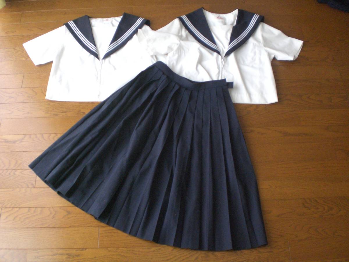 14 uniform summer sailor suit 165 170 skirt W66 3 sheets set eco