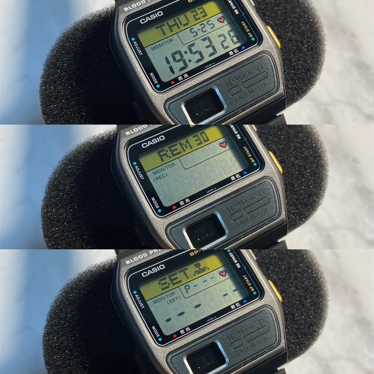 90's rare CASIO BP-120 BLOOD PRESSURE MONITOR 新品電池 血圧 90's rare CASIO BP-120 BLOOD PRESSURE MONITOR 新品電池 血圧