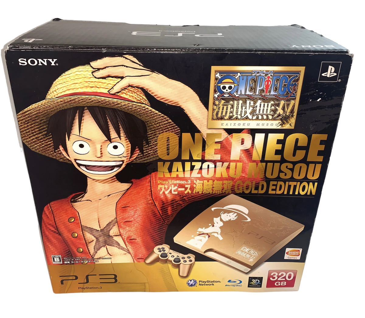 美品 PS3本体 PlayStation 3 320GB ワンピース 海賊無双 GOLD EDITION