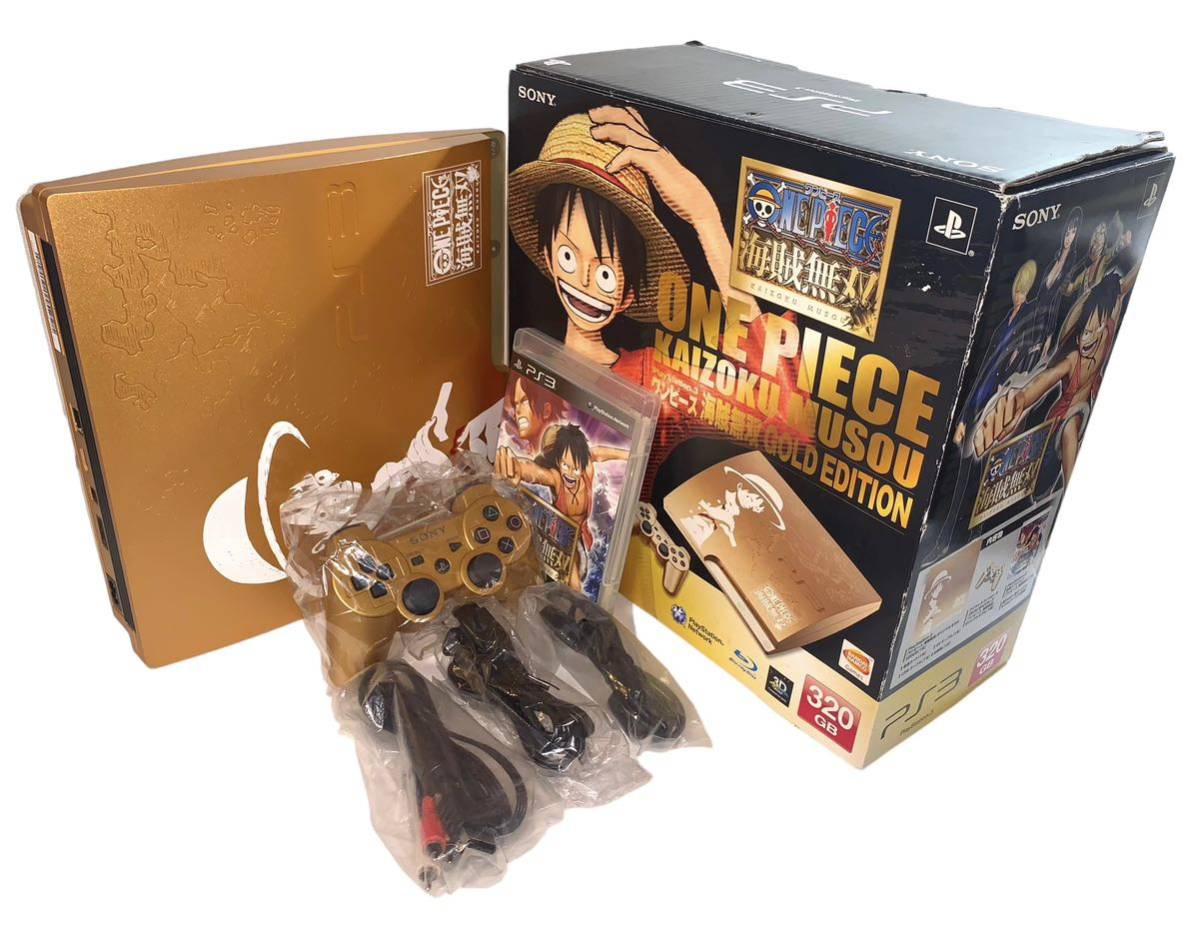 美品 PS3本体 PlayStation 3 320GB ワンピース 海賊無双 GOLD EDITION