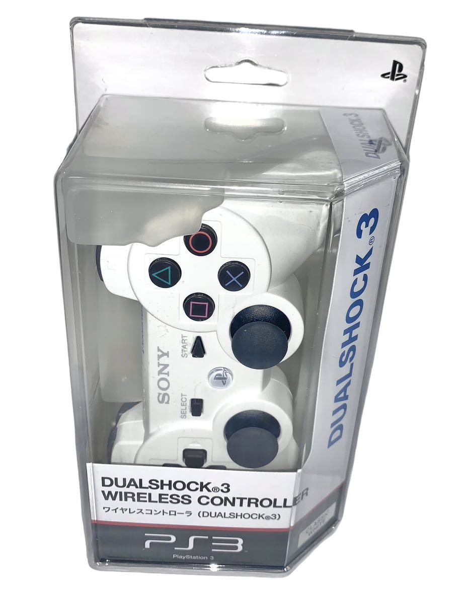 極美品　PS3 コントローラー DUALSHOCK3 クラシック・ホワイト_画像1