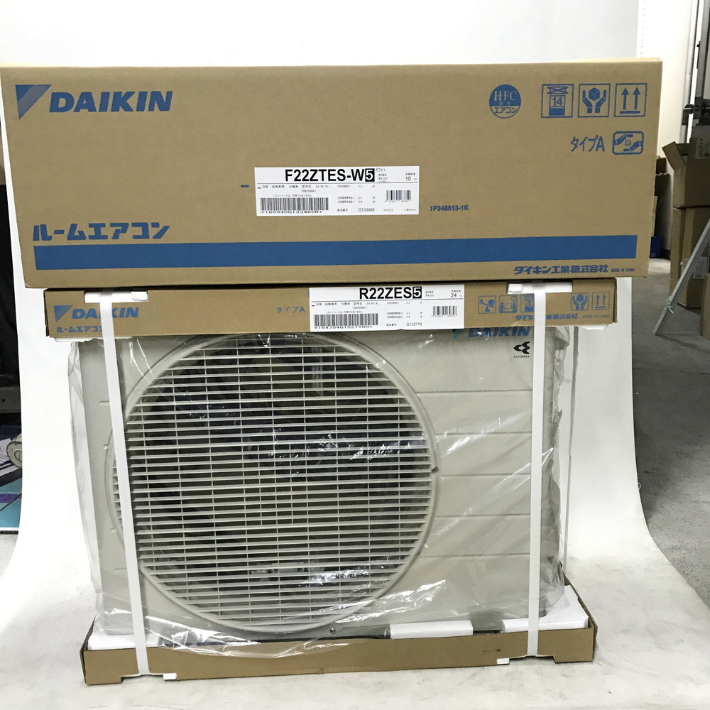 ○DAIKIN F22ZTES-W5 R22ZES5 エアコン 室内機 室外機 セット ダイキン