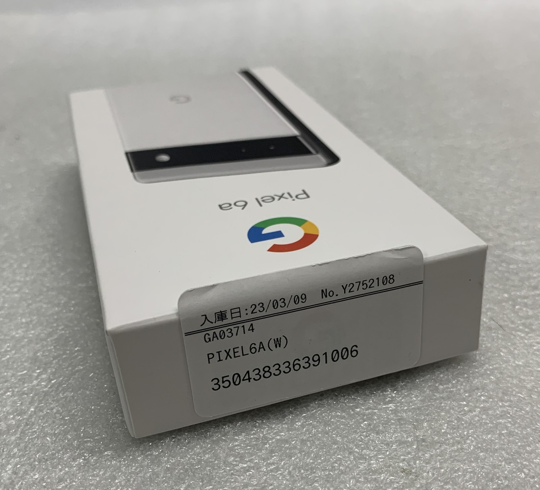 ◇ Google Pixel 6a 128GB SIMフリー 【箱開封済み/保管品】 GA03714