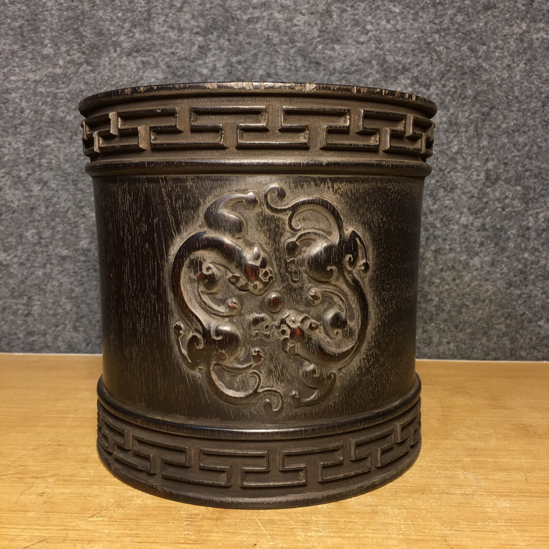 古寶奇蔵】角材細密彫・小萌仏・置物・賞物・中国時代美術-