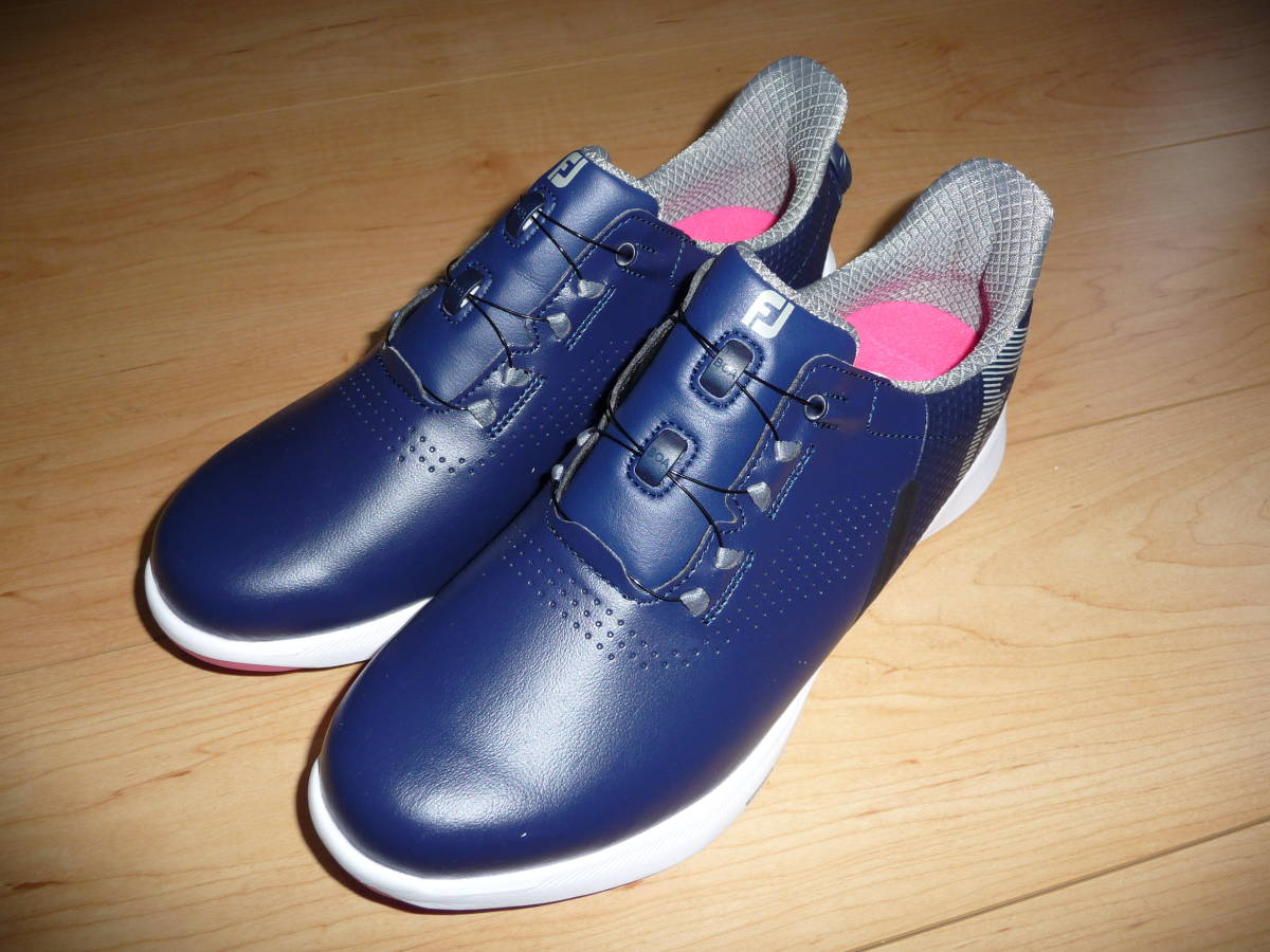 FootJoy FJ FUEL BOA ネイビー・ピンク(92376)24.0cm フットジョイ ゴルフシューズ