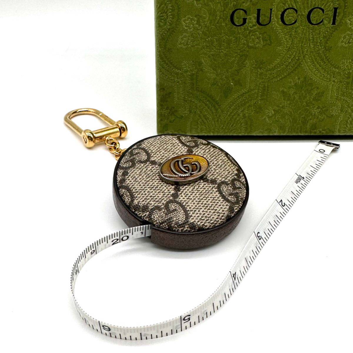 GUCCI グッチ GGスプリーム キーリング メジャー 巻尺-