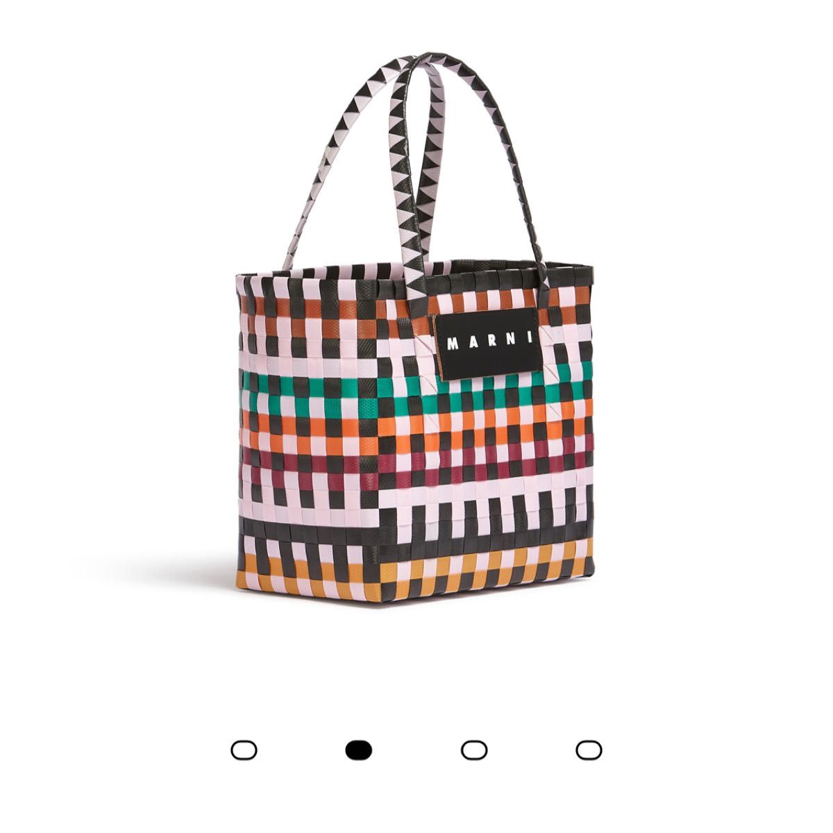 MARNI フラワーカフェ　ミニバスケット　マルニマーケット ピンクミックス　完売品