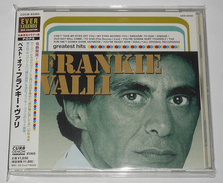 1999年発売◎解説歌詞付『ベスト・オブ・フランキー・ヴァリ』Frankie Valli★君の瞳に恋してる,瞳の面影,グリース,太陽はもう輝かない 他_画像1