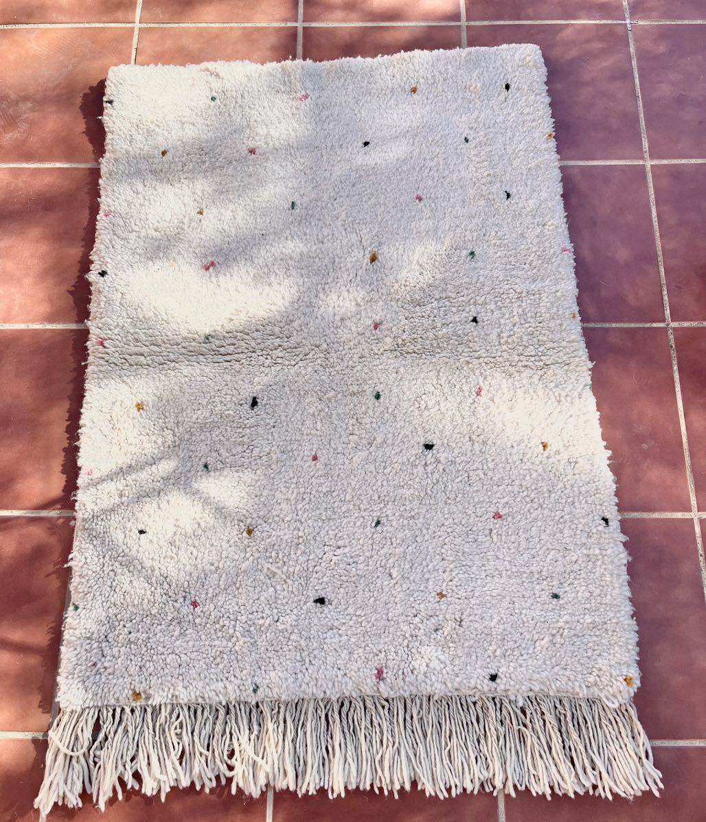 モロッコ ベニワレン ラグ ドット柄 カラフル カーペット 絨毯 2