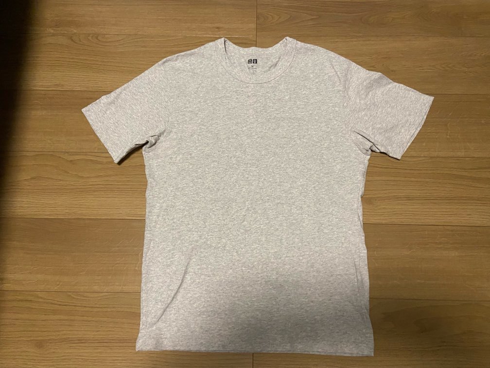 UNIQLO　クルーネック　Tシャツ　２枚　セット　ネイビー　ライトグレー_画像6