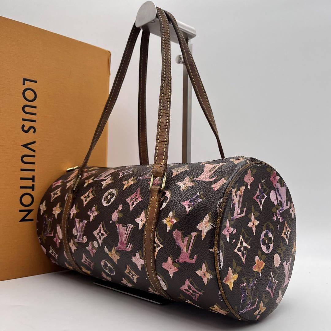 る 【超希少・激レア】LOUIS VUITTON ルイヴィトン パピヨン30 ウォーターカラー ハンドバッグ ピンク系 M95753 日本通販 