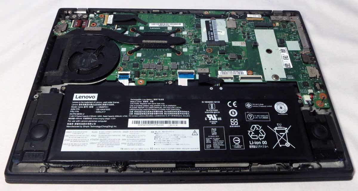 【送料無料】ジャンク ThinkPad X390 20Q1-S0KS00 Core i5-8265U RAM16GB FHD13.3型液晶_画像7