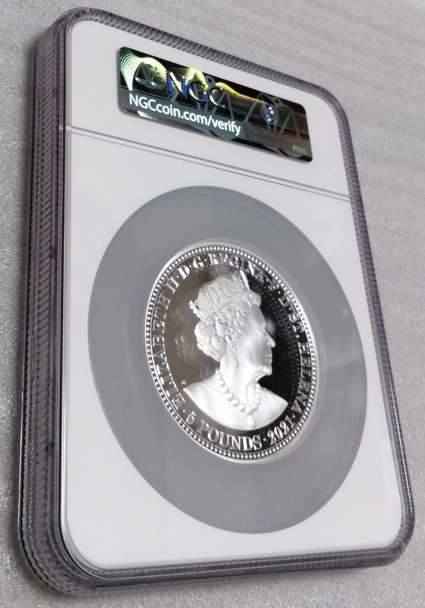 5オンス セントヘレナ 2021 スリーグレイセス 銀貨 NGC PF69