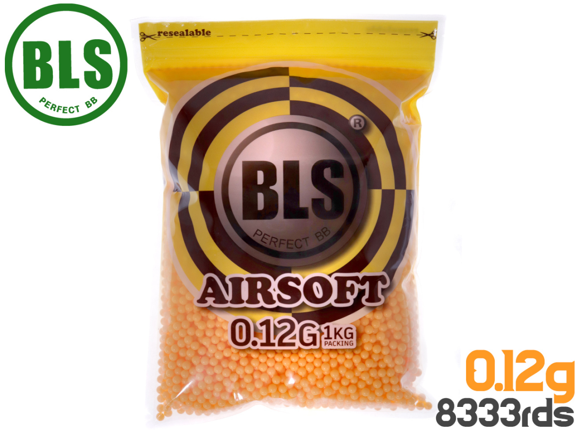 BLS-P-012O1KG BLS Precision 精密プラスティックBB弾 0.12g 8333発(1kg)の画像1