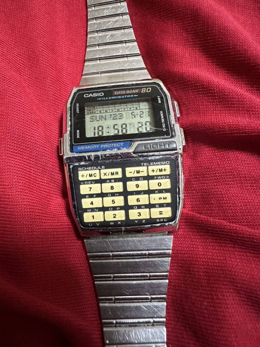 希少　CASIO カシオ DATABANK データバンク DBC-810 シルバー　銀_画像2