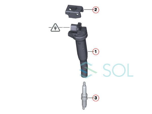 BMW F01 F02 イグニッションコイル + スーパー スパークプラグ(BOSCH) 6本セット(1台分) 740i 740Li 12138616153 12120037244 出荷締切18時_画像4