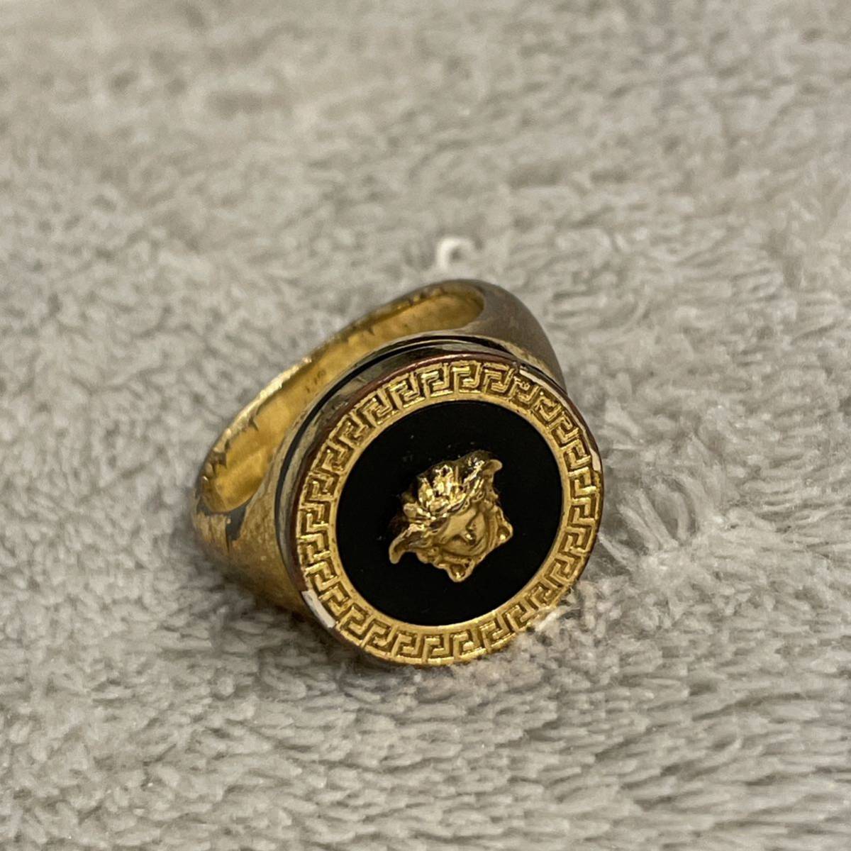  Versace VERSACE enamel medu-sa ring ring 