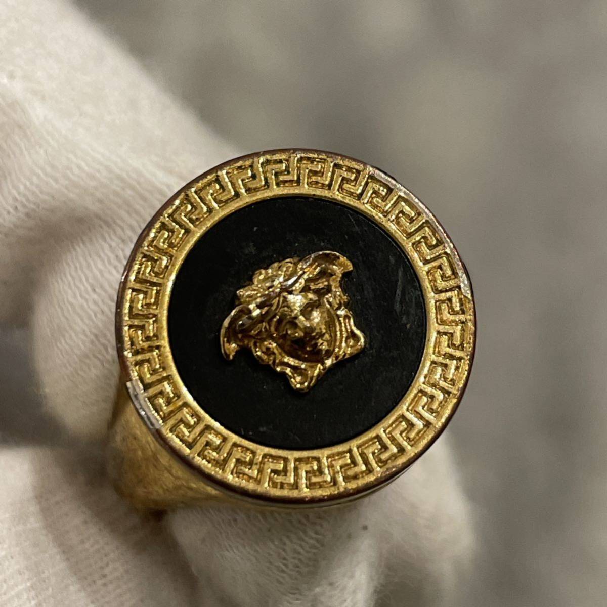  Versace VERSACE enamel medu-sa ring ring 