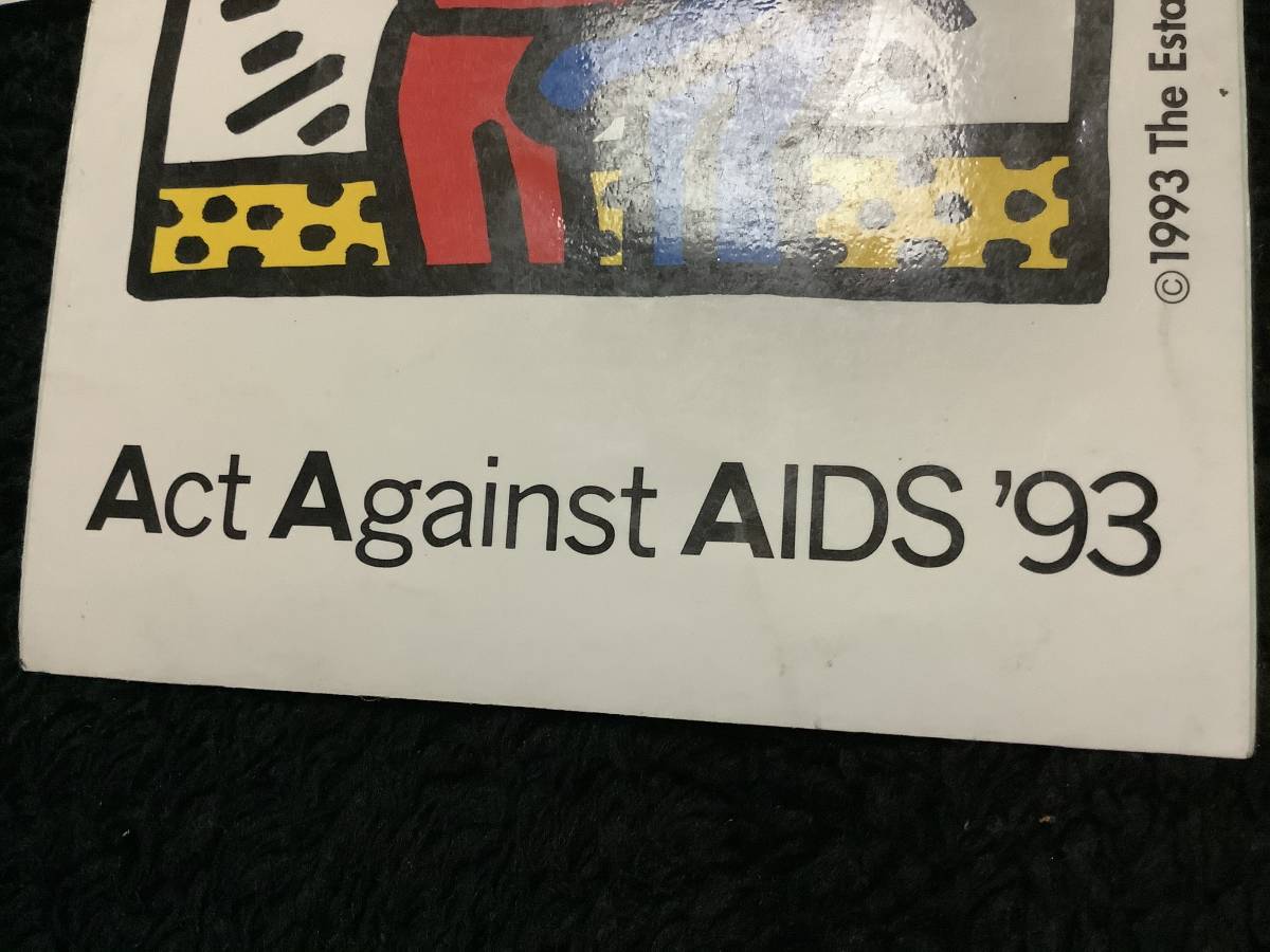 ☆送料無料☆キースヘリング Act Against AIDS ‘93ステッカー/開封品_画像4