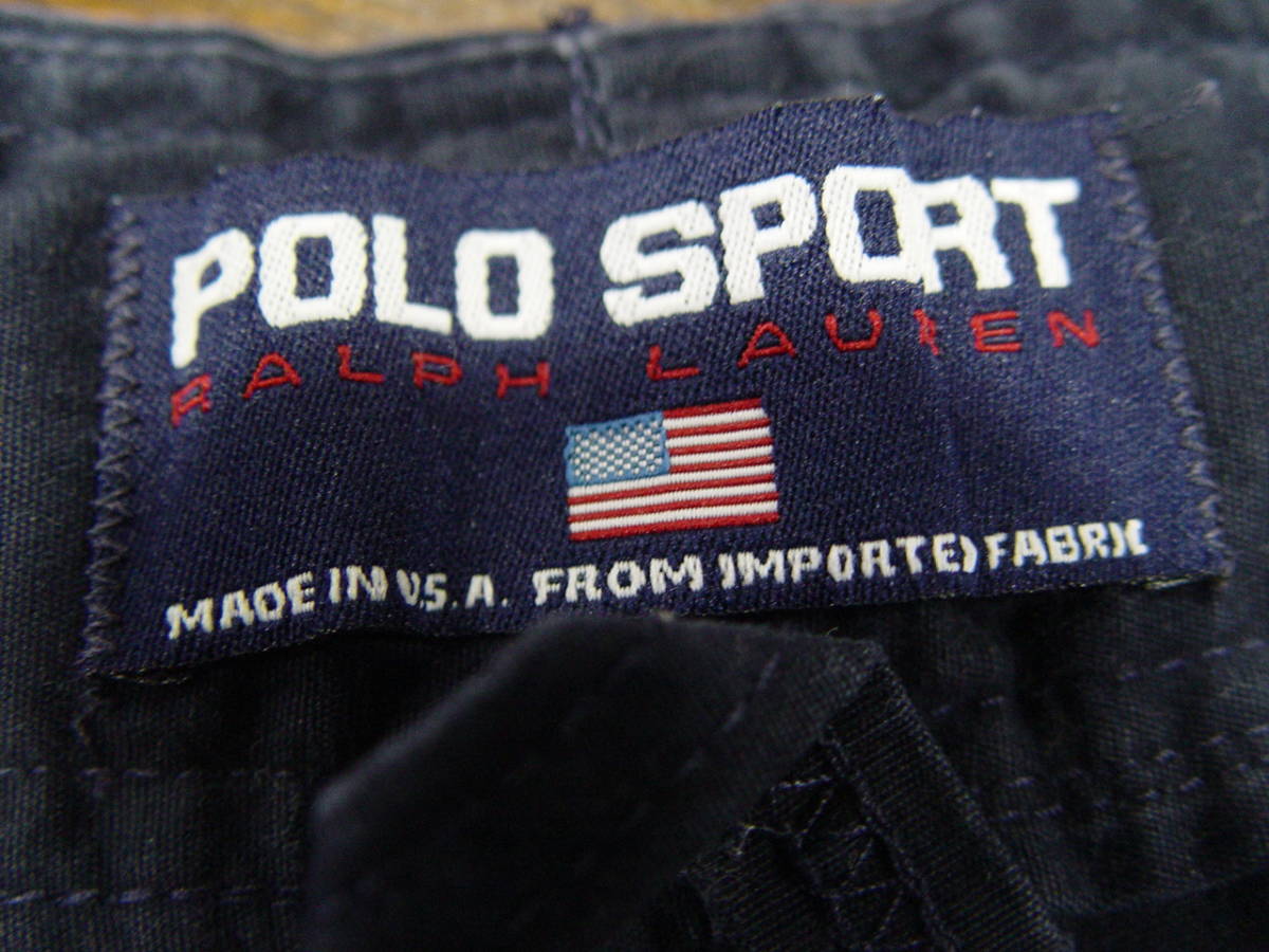 POLO SPORT　ショートパンツ　2タック　ネイビー　MADE IN USA　_画像4